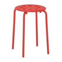 이케아 마리우스 스툴 의자 보조의자 식탁의자 어린이의자 아동의자 45cm * 32cm, 레드