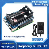 SHCHV 무정전 전원 공급 장치 UPS HAT 5V 출력 라즈베리 파이 4 모델 B 3B, 영국 플러그_CN