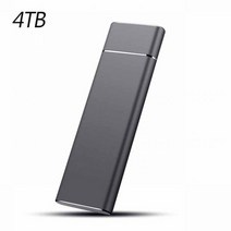 100% 정품 SSD 외장 하드 드라이브 500GB 8TB 16TB HD USB HDD 휴대용 저장 장치 컴퓨터 노트북용 모바일 하드 디스크, 4TB Black