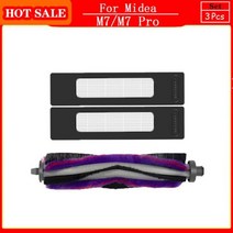 로봇청소기 물걸레 호환 지원 롤브러시 사이드 HEPA 필터 걸레 Midea M7 Pro/M7 로봇 진공 청소기 예비 부, 10 3 pcs
