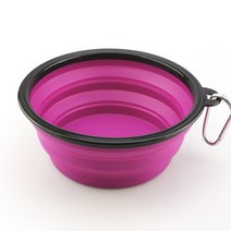 강아지대리석 강아지쿨매트 애견쿨매트 대리석매트 1000ML 애완 동물 그릇 접이식 실리콘 여행 개 개를 위한 휴대용 물 고양이 먹는 요리, [01] L 1000ML, [15] Purple basis bowl