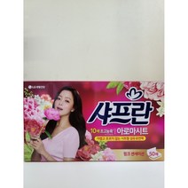 샤프란 아로마시트 섬유유연제 핑크 센세이션, 6개, 50매입