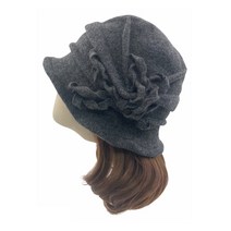 엄마짱 MHF_8565_꼬임리본 얇은울 벙거지 / 중년여성모자 엄마모자 미시모자 여성고급모자 여성가을겨울 울모자 여성겨울니트벙거지 데일리 페도라 연말선물 동창회모임 결혼식하객룩모자