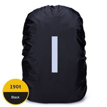 방수 레인 커버 야외 야간 여행 안전 반사 배낭 20L 30L 40L 50L 60L 캠핑 하이킹 등산 먼지 레인 커버, 01 Black