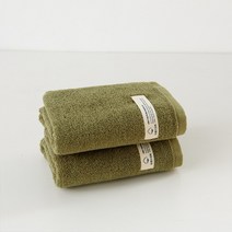 어스 원더 랜드 호텔타올 40수 코마사, 70*140cm 3장, 녹색