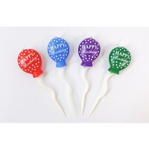 유니온캔들 도트무늬 풍선초 (벌룬 캔들) 파티초, 1개, 이미지 참조