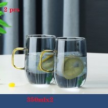 2023 홈바 테이블 1600ml 북유럽 스타일 내열 유리 주전자 대용량 가정용 방폭 주스 커피 우유 필터 (뚜껑, 02 Water cup