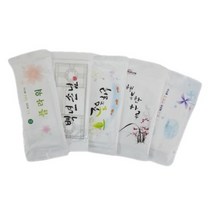 당일배송 소량100매 포장물티슈 식당물티슈 업소 일회용 미니 물티슈 물수건 휴대용, 플라워 75개