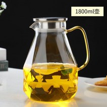 특이한 인덕션 주전자 대용량 1500ml 투명 컵 유리 임주환 법랑 위 용 물 스텐 난로 보온 도자기 나혼자산다 이케아 양은 차 미, A, 1800ml 단일 냄비