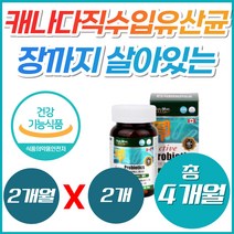 캐나다유산균 프로바이오틱스 생유산균 100억 17종 비피더스균 유익균먹이 캡슐 락토바실러스 가세리 플란타럼 람노서스 가족 여성 장건강 영양제, 2통, 60캡슐