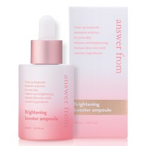 앤서프롬 브라이트닝 화이트닝 물광피부 핑크 광채 톤업 부스터 앰플 크림 30ml 미백 주름개선 이중기능성 쌩얼 민낯 피부톤 보정 아우라, 2개