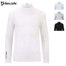 벤제프 벤제프 경주 포항 모다 남성 소매로고프린트 냉감반목이너 BN2KMTL291
