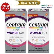 [1+1=2병] 센트룸 여성실버 종합비타민 [ 실버포우먼 100정 x 2병 / 50대이상 실버여성종합영양제]