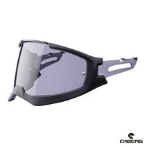 [카베르그 헬멧] GHOST VISOR 고스트 바이저, YELLOW FLUO TRIM SMOKE