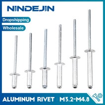 100/50/30pcs 팝 리벳 알루미늄 M3.2 M4 M4.8 돔 헤드 블라인드 스틸 섕크 맨드릴 배기, 02 8mm_03 M4.8  30pcs