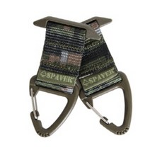 스페이버 몰리 택링커 카라비너 2p 세트, 해병대 픽셀