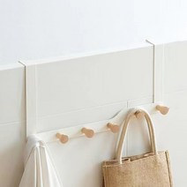 레디박스 공간활용 우드 문걸이 도어행거 후크 길이 20cm, 6구