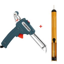 납흡입기 납 땜 제거 60w 자동 땜 총 110v220v 휴대용 내부 용접 총 난방 전기 땜 인두 용접 수리 도구, 녹색 세트, 우리를