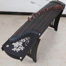 25현가야금 연주 악기 나무 원목 휴대용 초보자 방과후 취미 고급, 표준으로 할당하다, 모란을 새기다.