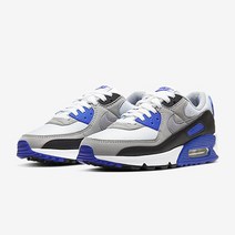 NIKE 나이키 에어맥스 90 CD0490-100 스니커즈 운동화 러닝화 화이트 로얄블루 그레이 흰색 파랑 회색