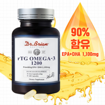 [당일발송] 저온초임계 오메가3 180캡슐 6개월분 대용량 EPA DHA 1100mg 코스트코 엔쵸비 RTG 엔초비 알티지 오메가3 180일분, 180정, 1개