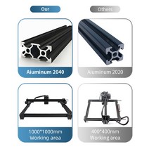 레이저각인기 레이저마킹기 휴대용각인기 레이저패커 소형 인쇄기 금속 및 목재용 레이저 조각기 90W DIY 로고 프린터 CNC 목재 절단기, [01] 100 90w, 1개