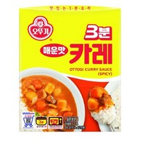 오뚜기 3분 카레 매운맛, 180g, 20개