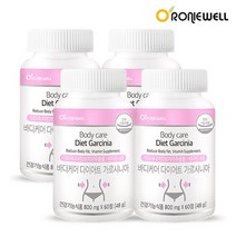 로니웰 바디케어 다이어트 가르시니아 60정 x 4병 (총 4개월분), 옵션선택, 단품
