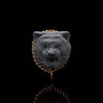 헤카테 흑호 백호 차량용 석고방향제, 블루아이스버그, 화이트