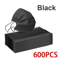 10-600PCS 공인 외과 마스크 의료 블랙 성인 마스카라 얼굴 quirurgicas homologadas, 08 600pcs Black