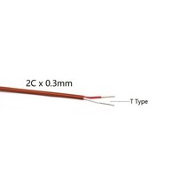 선통대 요비선 손통기 110m k j t 유형 열전대 와이어 ptfe 절연체 차폐 라인 유리 섬유 고온 측정 라인 보상 케이블, 0 T Type x