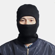 방한 겨울 복면방한모자 방한모 비니모자 바라클라바블랙 니트 안면마스크 겨울모자 복면 복면모자, 상세페이지 참조