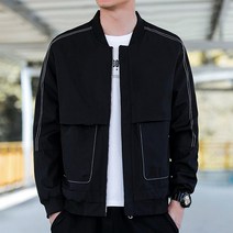 남성 자켓 봄 가을 유럽 스타일 스탠드 칼라 점퍼 캐주얼 탑 작업복 블루종 의류