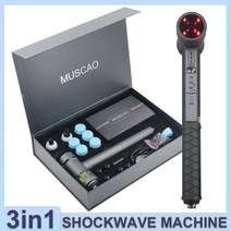 3in 1 충격파 기계 물리 마사지 장치 등 목 카이로프랙틱 조정 도구, 03 EU Plug