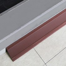 방문턱 경사 패드 도어 문턱 단차해소 받침 보행기 경사판 고무 L사이즈