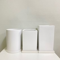 루아데코 롱원형 롱사각 사각 세라믹 도기 화분, 02.롱사각