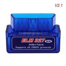 자동차 차량 진단기 mini elm327 v1.5 obd2 엔진 스캐너 obd 2 obdii elm 327 v 1 5 자동차 진단 어댑터 블루투스 호환 자동 도구, v 2.1 블루