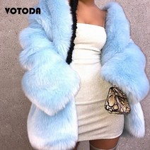 여성을위한 럭셔리 인조 모피 코트 특대 느슨한 o-넥 자켓 겨울 두꺼운 따뜻한 거리 의류 소녀 패션 모피 모피 외투