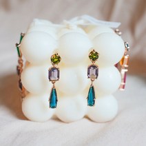 올리비아룸621 포레스트 크리스탈 라인스톤 드롭이어링 OE21104