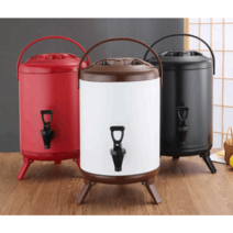 8L 10L 전기물끓이기 보온 물통 대용량 전기온수통, 매트 레드 12L
