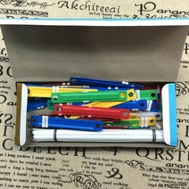 플라스틱 책철x45개입-1박스 제본철 9x1cm