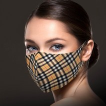 100가지 디자인 빨아쓰는 구리사 항균 연예인 핫 꽃 봄 럭셔리 모던 디자인 패션 마스크 대형 남성 특대 여성 예쁜 세탁가능한 레오파드 플라워 모던 체크 패션마스크, 19. 잉글랜드체크, L