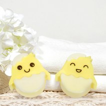 핸드메이드 병아리모양 비누 수제 답례품 세수 비건 천연 친환경 숙성 딥클렌징바 세안 저자극 디자인 순한 보습 선물, 구성1/구성2, 비누1개입-병아리비누