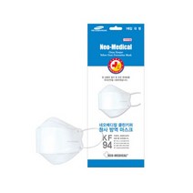 네오메디컬 국내생산 클린키퍼 황사 방역 마스크 대형 KF94 화이트, 150매