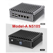 미니 PC 소형 mini 컴퓨터 2023 2.5G 소프트 라우터 펜티엄 N6005 N5105 V5 4x 인텔 i226 Nics 2 * NVMe DDR4 팬리스 방화벽 기기 VPN, CN, 16GB DDR4 512GB NVMe + 미국, ModelA Celeron N5105