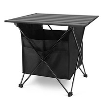 CAMPFEEL 경량 접이식 캠핑 테이블 보관 가방 포함 알루미늄 휴대용 방수 튼튼한 비치 테이블 미끄럼 방지 후크 캠핑 실내 실외 피크닉 낚시용 간편한 휴대