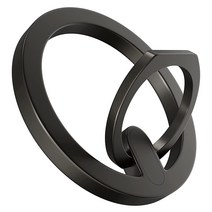 맥세이프 메탈 링 홀더 자석 거치대 그립, 블랙