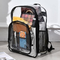 클리어 투명 백팩(블랙) 비치백 여름가방