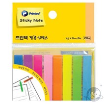 VEDANA 필름인덱스 형광8색 20매 문서분리스티커 구분스티커 라벨용지