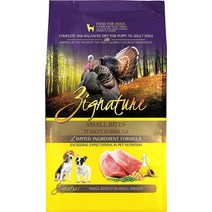 지그네이처 터키 포뮬러 스몰 바이트 건사료, 4-lb bag